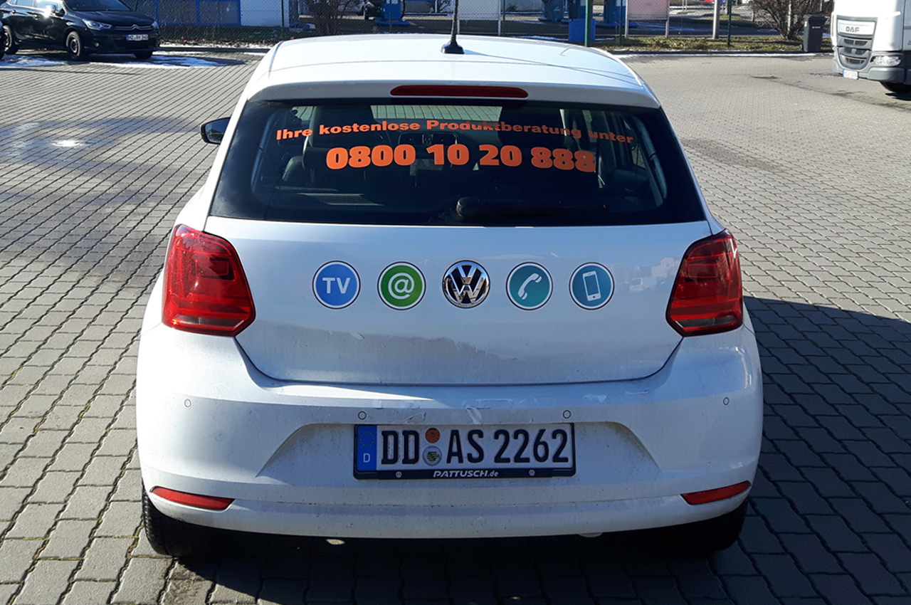 Fahrzeugbeschriftung Tele Colmbus Gruppe