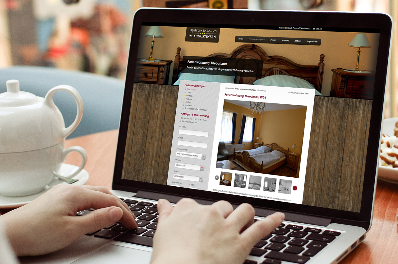 Webdesign - Apartmenthaus im Augustinern
