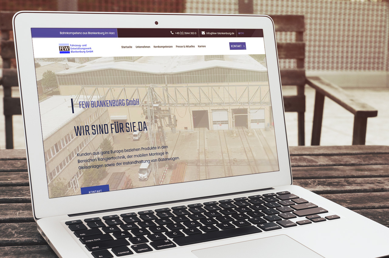 Webdesign - FEW Fahrzeug,- und Entwicklungswerk Blankenburg