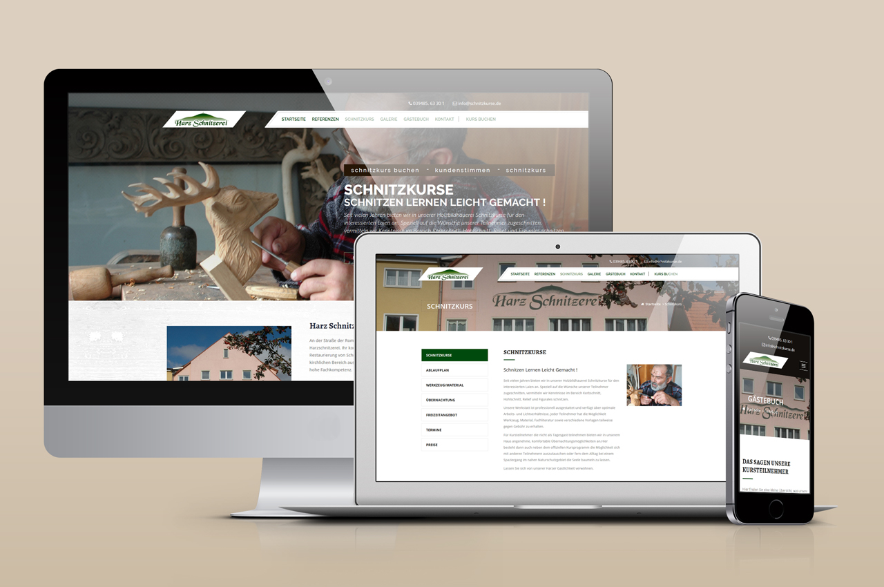 Harz Schnitzerei | Webdesign 