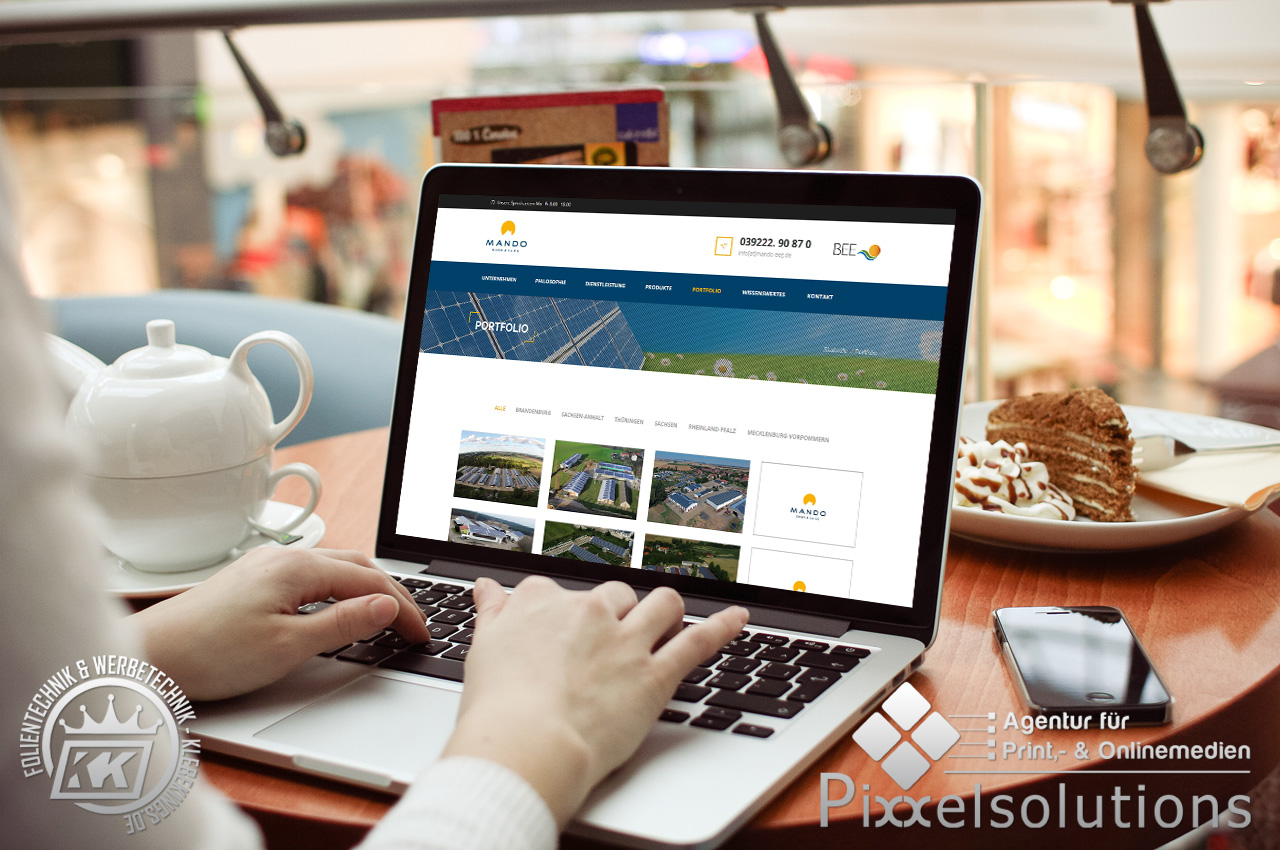 Webdesign - Mando GmbH & Co KG