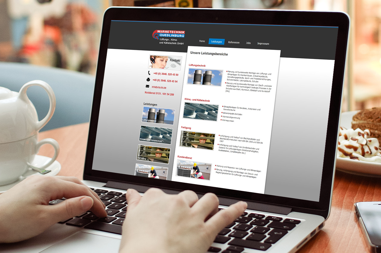 Webdesign - Wärmetechnik Quedlinburg LKK Gmbh