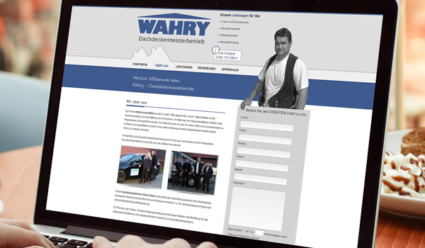 Wahry Dachdeckermeisterbetrieb | Webdesign